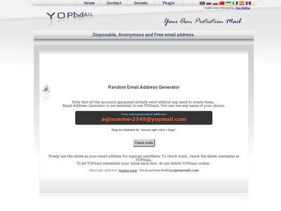 eyelash ambulance Secure YopMail - random email address generator | BibSonomy
